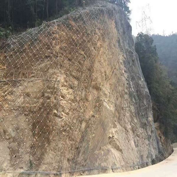 防山坡巖石剝落防護(hù)網(wǎng)_防滑坡落石防護(hù)網(wǎng)_圈山邊坡安全防護(hù)網(wǎng)生產(chǎn)