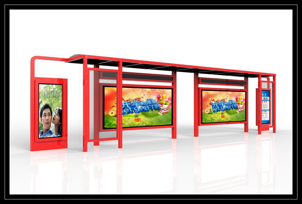 不銹鋼候車亭、公交車候車亭制作