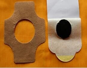 供應(yīng)各種顏色無紡布膏藥布加膜加圈肚臍貼