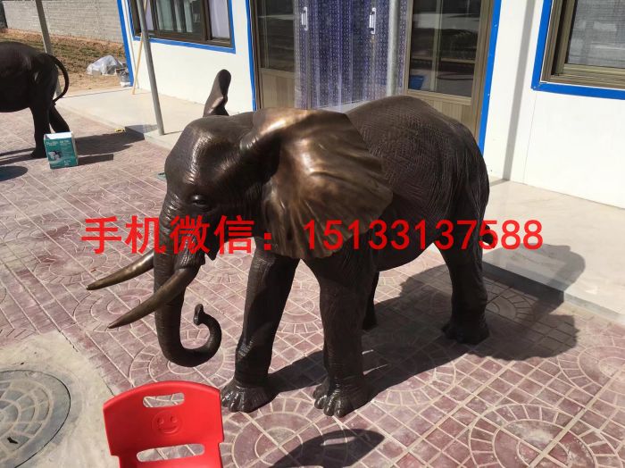 招財(cái)大象銅雕塑 企業(yè)銅雕塑
