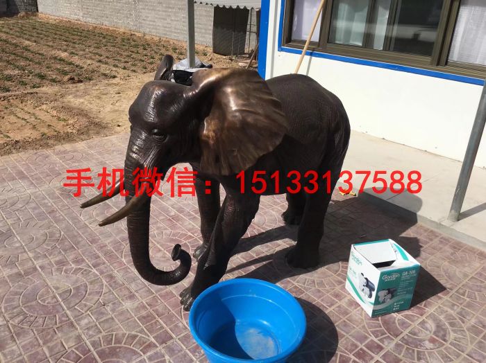 招財(cái)大象銅雕塑 企業(yè)銅雕塑