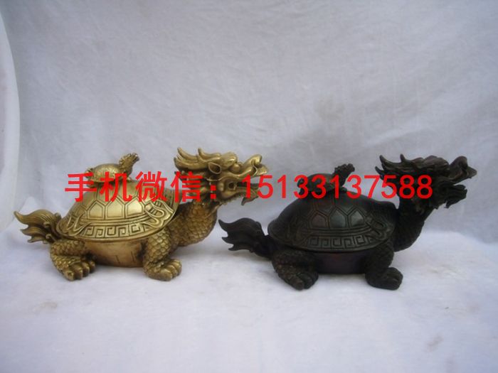 招財(cái)龍龜銅雕塑 銅雕工藝品