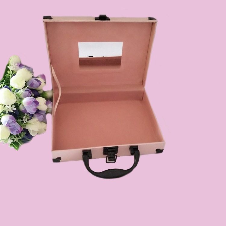 廠家直銷PU皮化妝箱彩妝補妝工具箱護膚品收納箱可定制