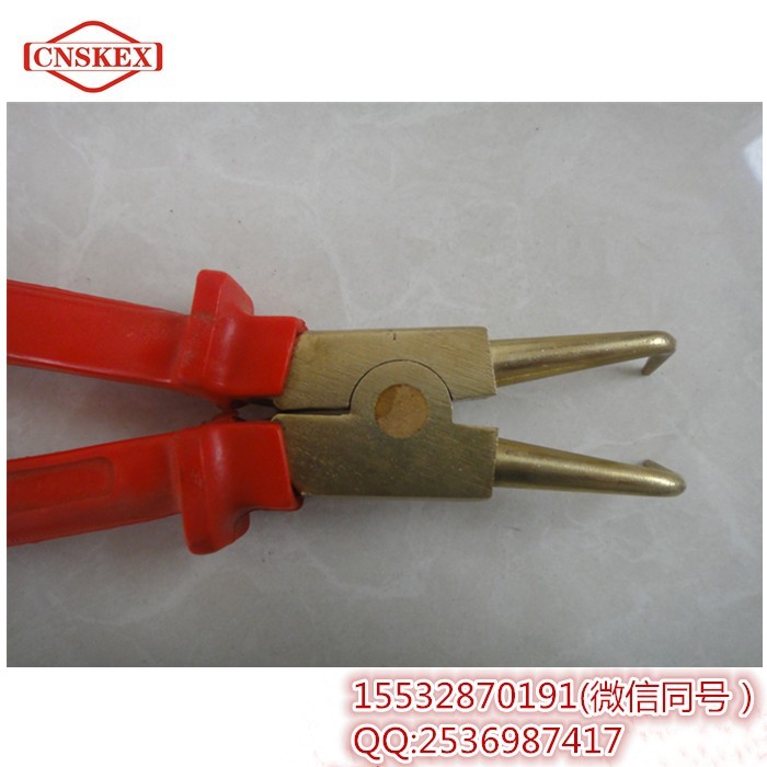 河北四凱專業(yè)生產(chǎn) 鋁青銅 防爆擋圈鉗 8寸10寸無火花工具