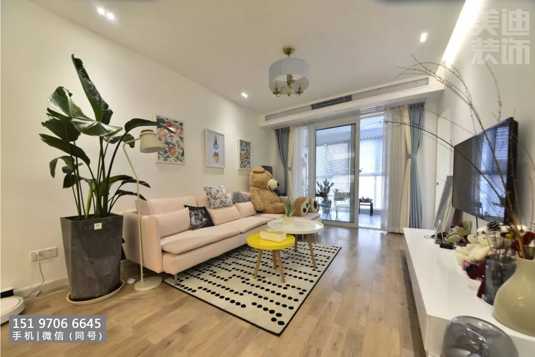 來(lái)我家｜88㎡清新北歐風(fēng)，為炎炎夏日帶來(lái)一絲清涼 岳陽(yáng)美迪裝飾作品