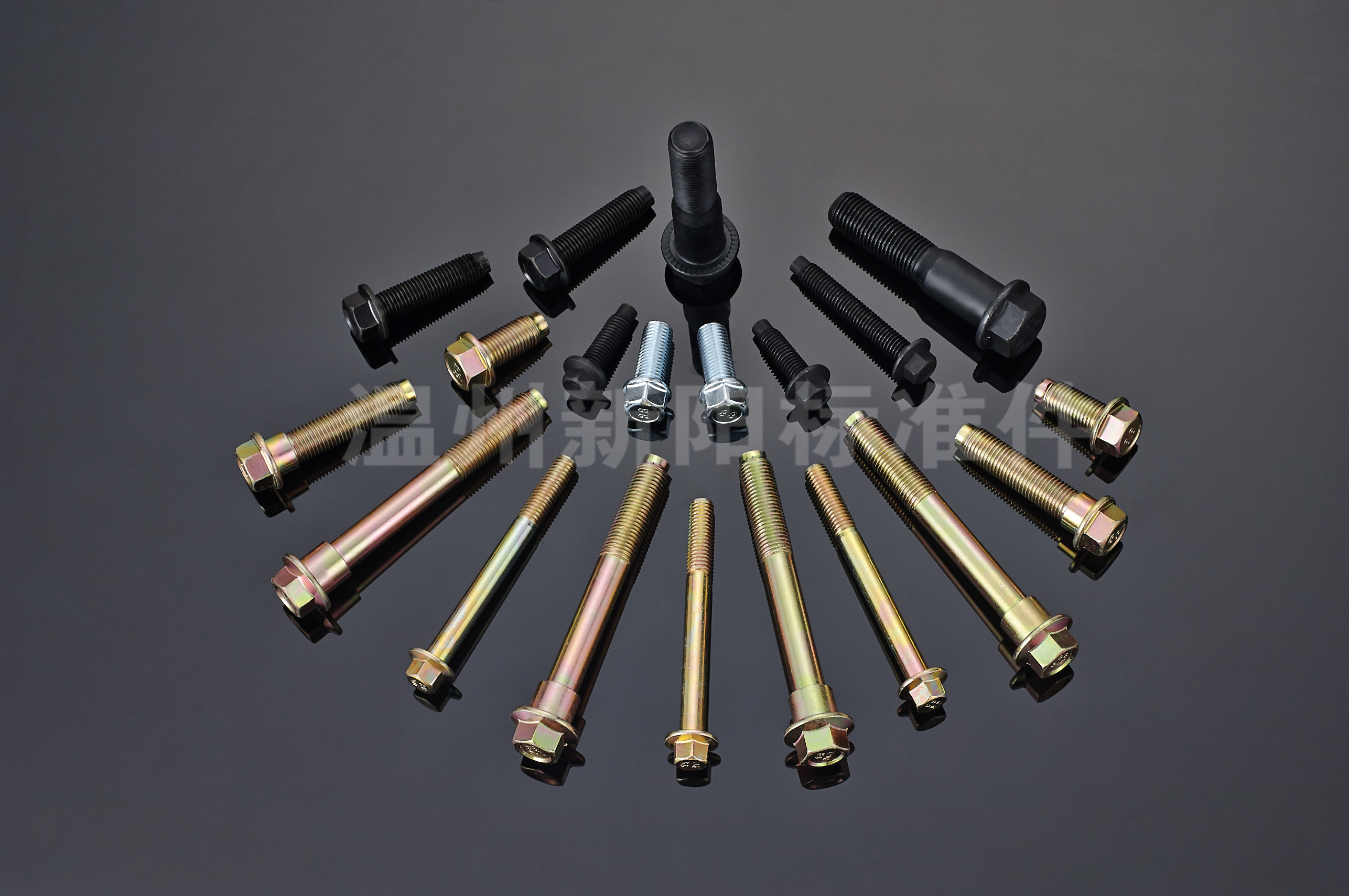廠家供應碳鋼排氣管螺栓 高強度鍍鋅螺栓