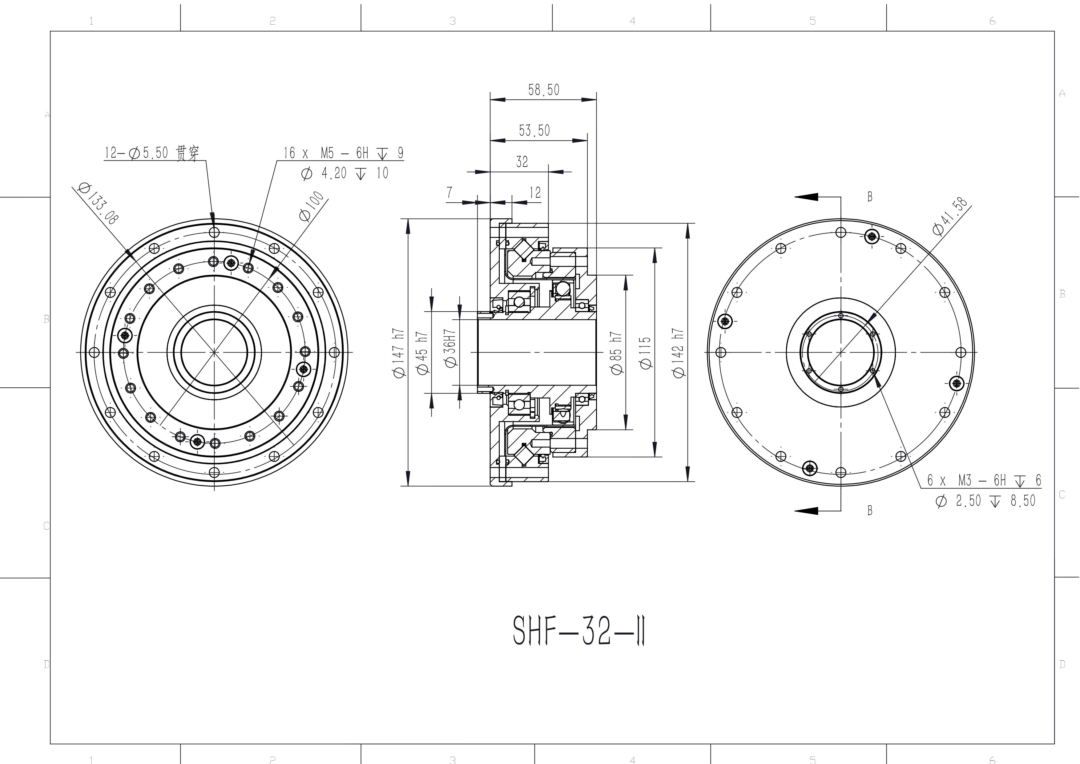 諧波減速器廠商SHF-32-XX-II減速機(jī)
