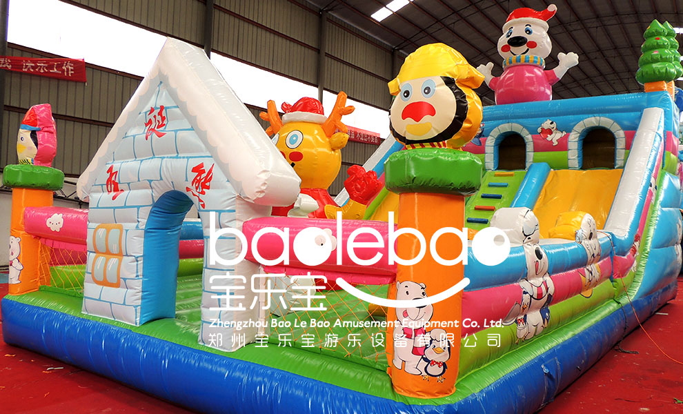 鄭州寶樂寶  圣誕熊大滑梯