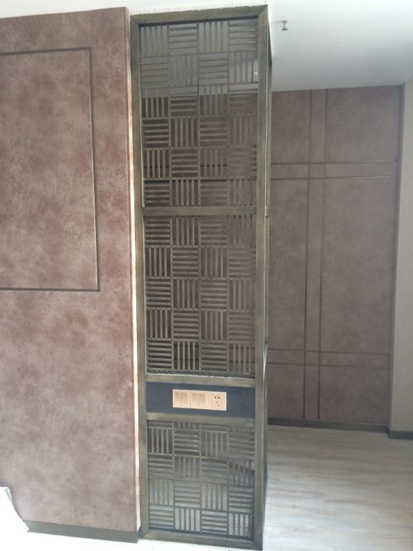 青古銅屏風(fēng) 酒店走道裝飾屏風(fēng)定做