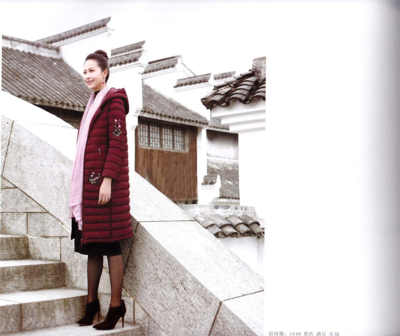 中年大碼時尚女式羽絨服|中*庫存服裝|秋冬折扣女裝尾貨