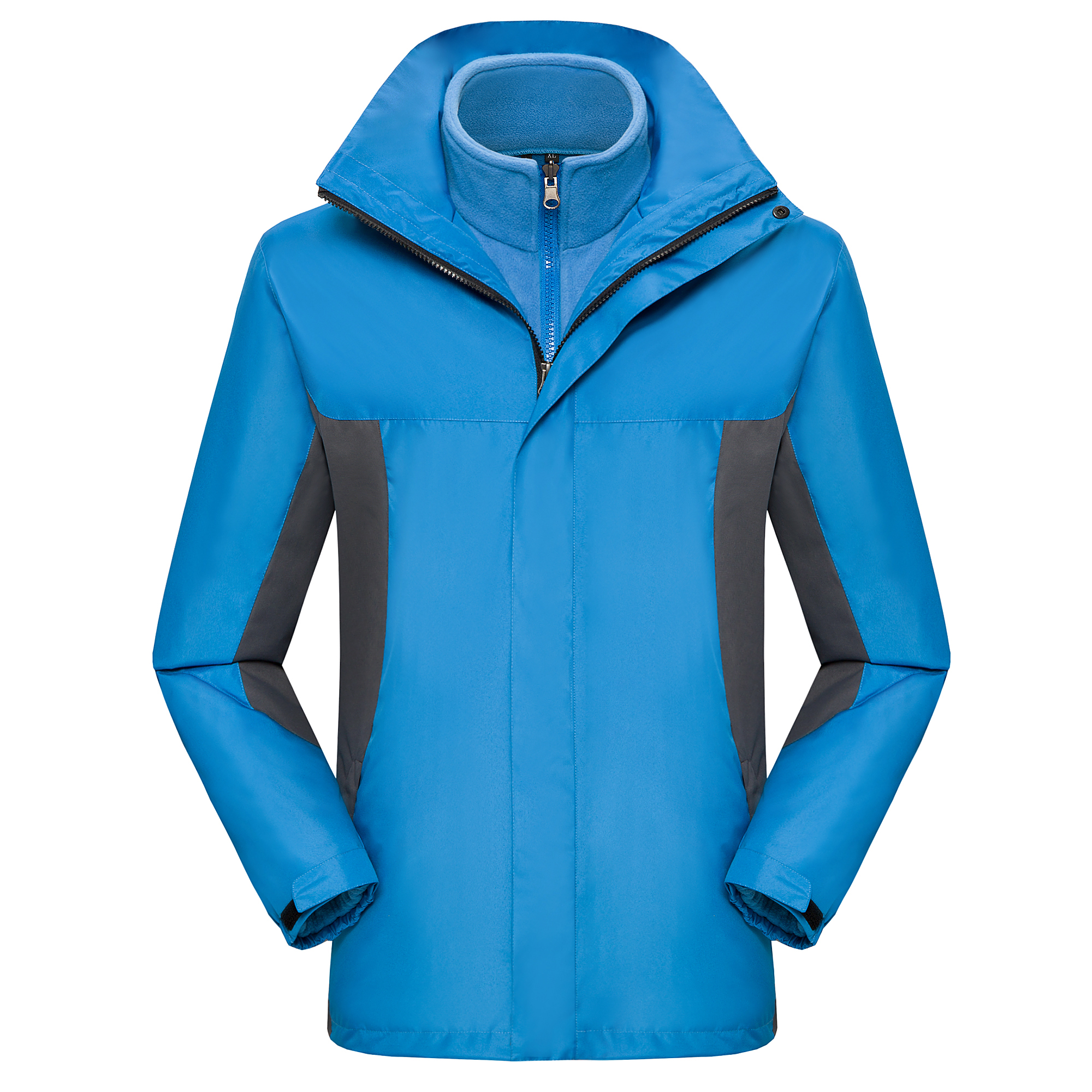 沖鋒衣封膠秋冬新款戶外服裝三合一男款防暴-雨保暖兩件套情侶定制LOGO