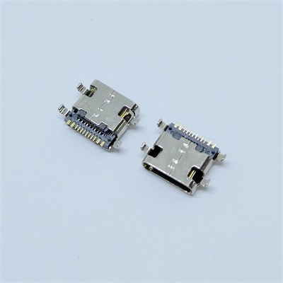 TYPE-C沉板母座 沉板1.1type-c16P母座 USB泰普希四腳沉板1.1母座