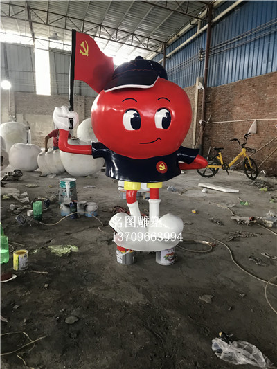 玻璃鋼卡通雕塑廠家，玻璃鋼卡通雕塑定制  帶*卡通雕塑