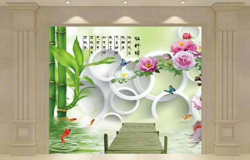 石塑水轉(zhuǎn)印整體背景   大理石背景墻