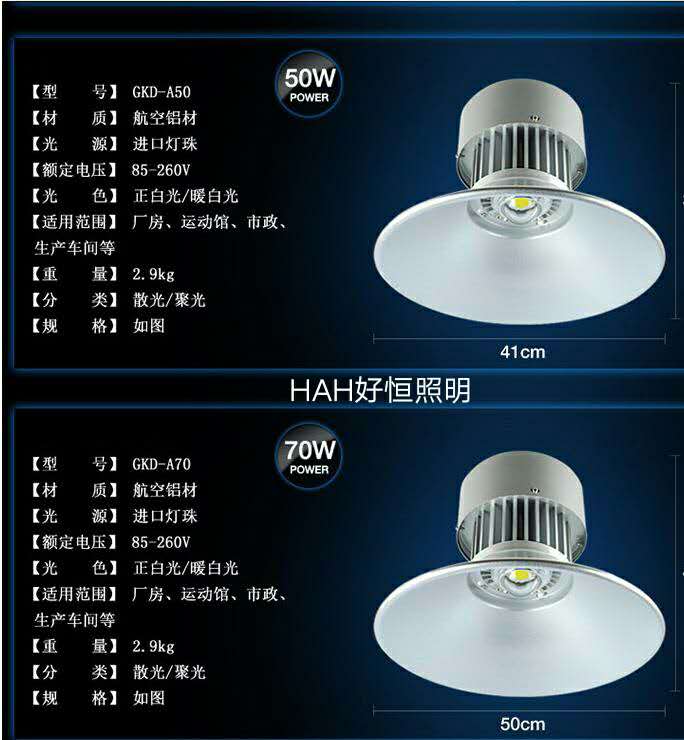 防塵LED高棚燈 機(jī)械工棚高頂聚光燈 節(jié)能鋁合金LE工礦燈工業(yè)車間燈