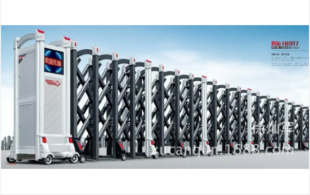 新款鋁合金伸縮門， 深圳鋁合金伸縮門訂制