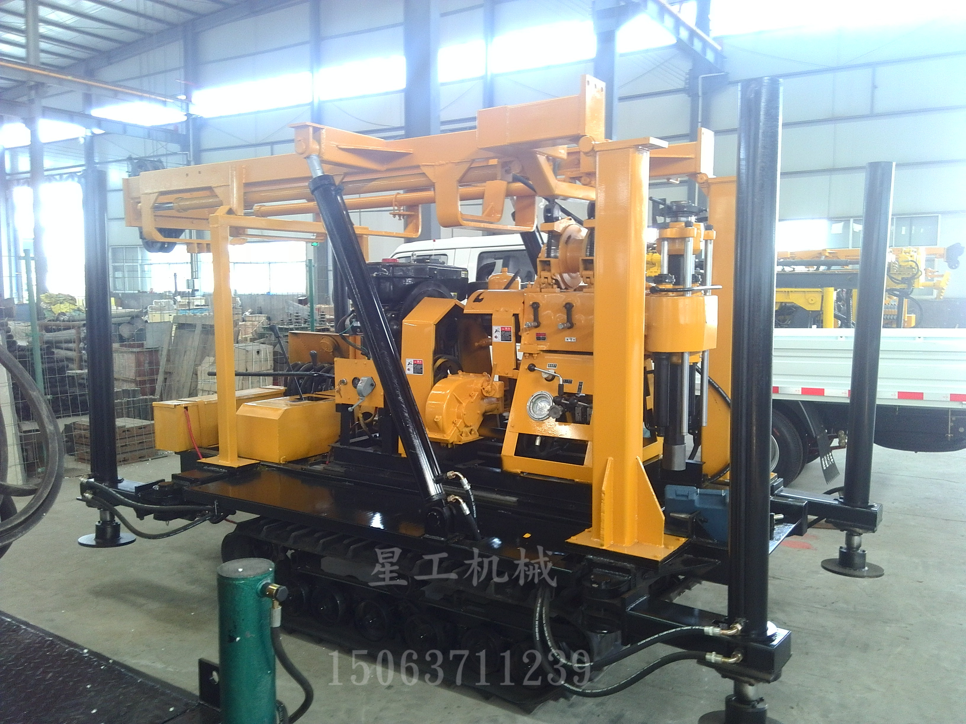 三輪車載鉆機(jī) 廠家直銷液壓打井機(jī)XG-200中深水井鉆機(jī)*鉆井機(jī)