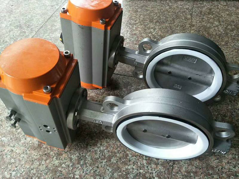 氣動(dòng)對夾四氟蝶閥D671XF4、氣動(dòng)四氟蝶閥、氣動(dòng)蝶閥、 氣動(dòng)對夾四氟蝶閥制造商