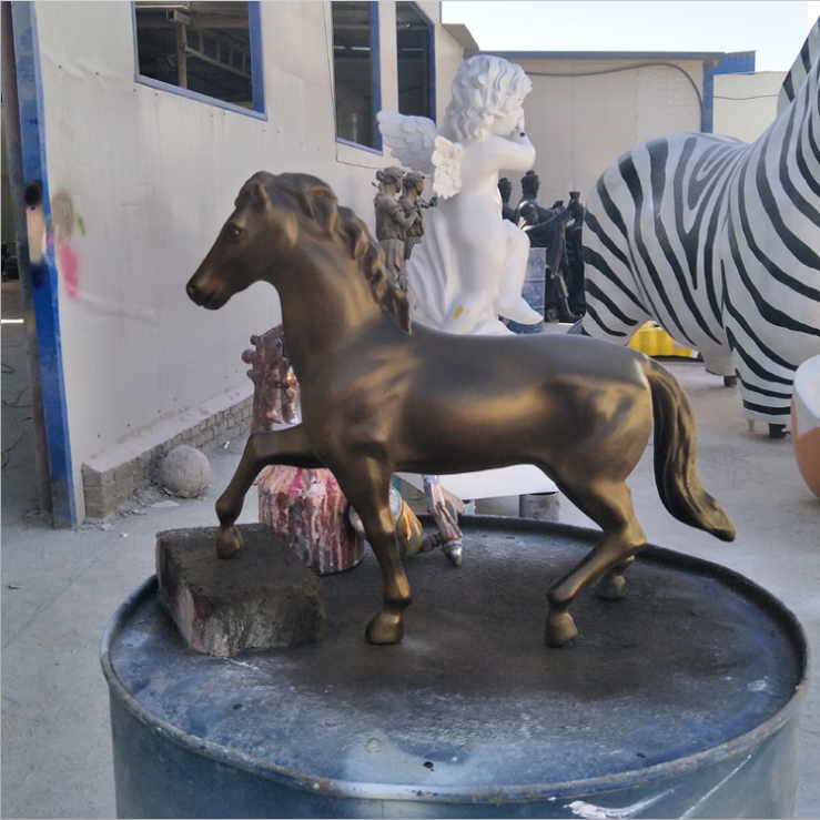 仿銅動物馬報價 玻璃鋼仿銅動物馬哪家好 動物雕塑定制大型 動物馬雕塑園林景觀雕塑裝飾擺件 玻璃鋼仿銅動物馬廠家直銷