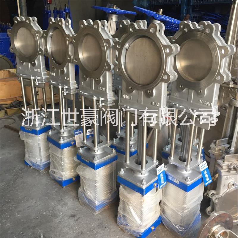 PZ673F-10P氣動插板閥 刀閘閥不銹鋼使用范圍