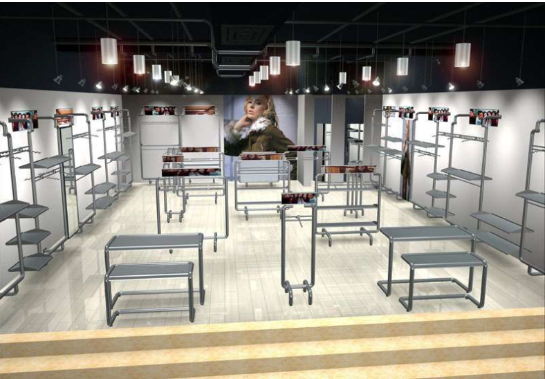 不銹鋼材質(zhì)落地中島架 服裝展示，佛山落地中島架 供應(yīng)商，佛山落地中島架 生產(chǎn)家，落地中島架 生產(chǎn)家