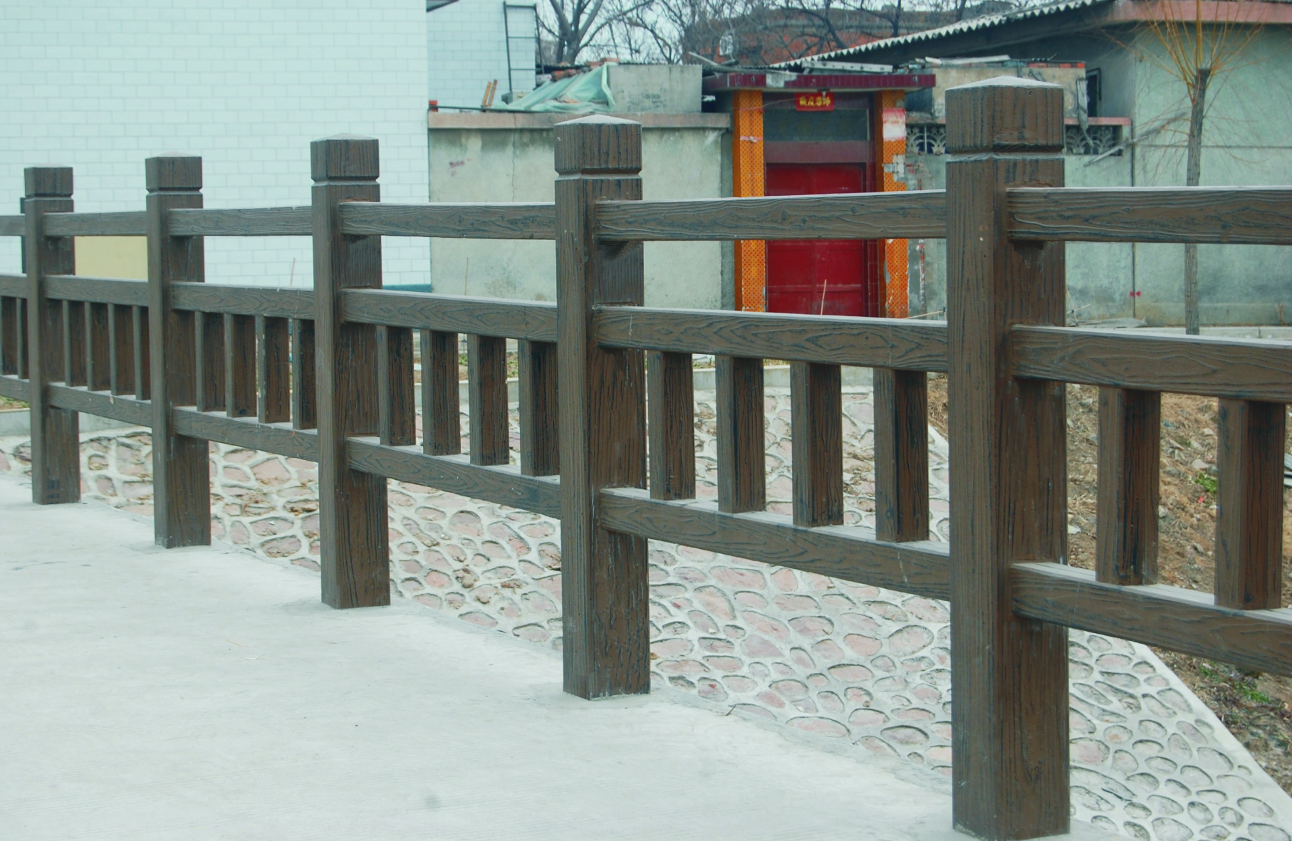 西安仿木圍欄|供應西安仿木圍欄模具|西安仿木圍欄報價|西安仿木圍欄廠家直銷