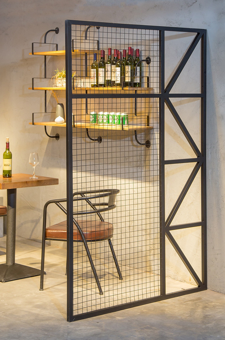 美式工業(yè)風(fēng)格餐廳隔斷屏風(fēng) 復(fù)古鐵藝酒吧咖啡廳網(wǎng)咖辦公室隔斷