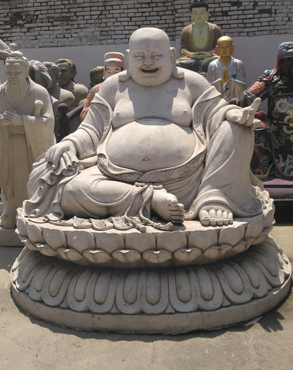石雕大型阿彌陀佛坐禪雕塑