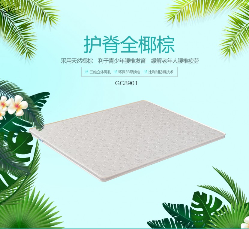 健康環(huán)保棕墊榻榻米可可定做可折疊款