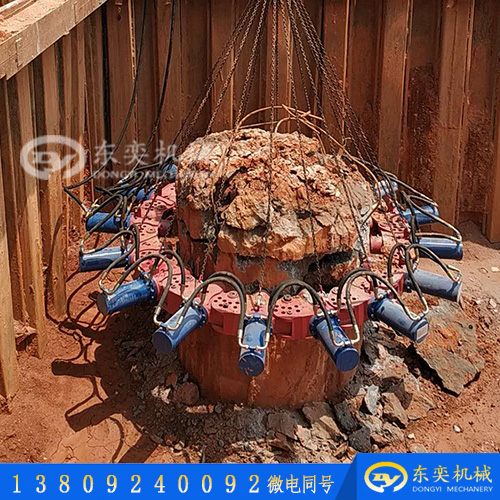 液壓破樁機(jī) 挖掘機(jī)破除實(shí)心灌注樁設(shè)備