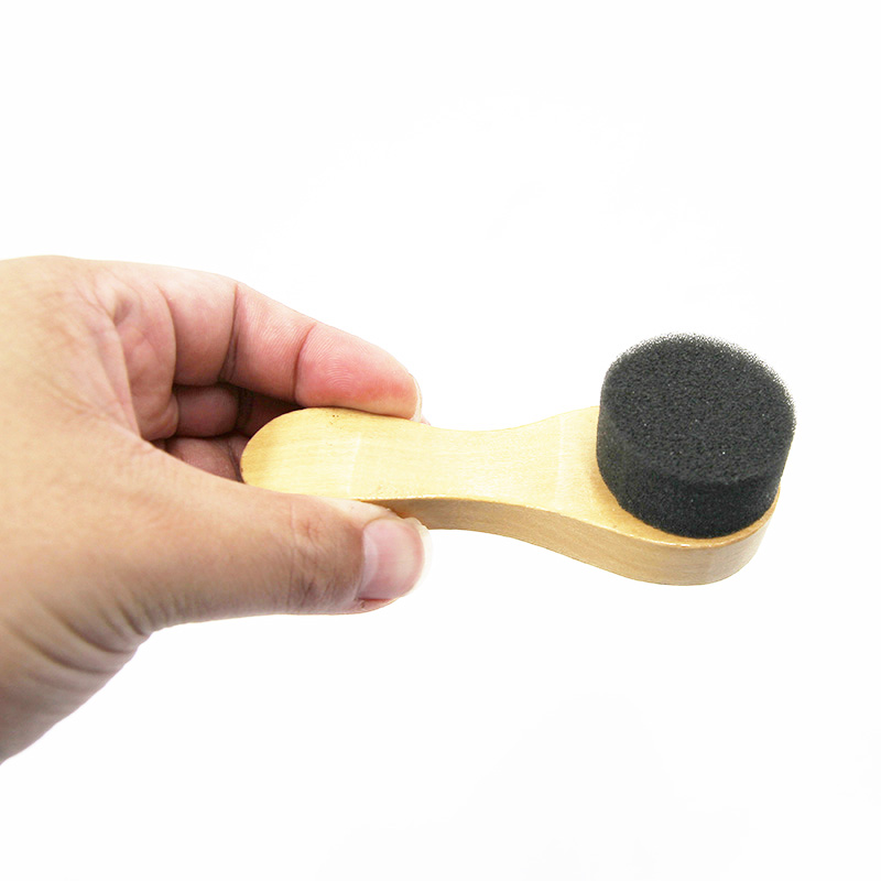 鞋刷廠家直銷 海綿木制鞋刷 擦鞋油木質(zhì)鞋刷子 木柄海綿鞋擦