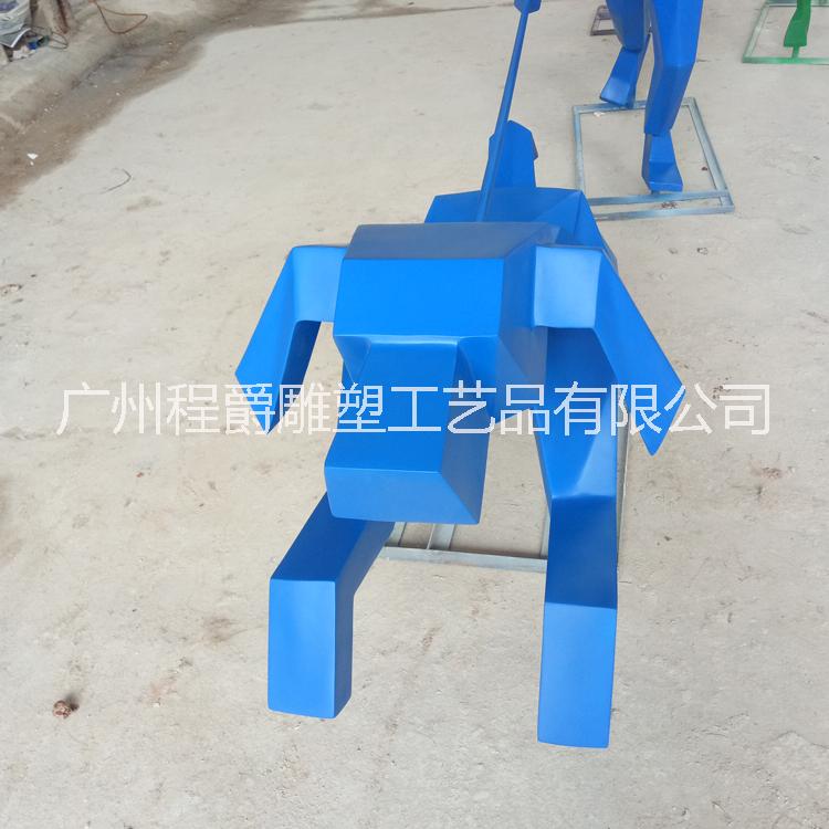 玻璃鋼抽象切面狗幾何面狗動物雕塑商場美陳辦公室廣場景觀擺件