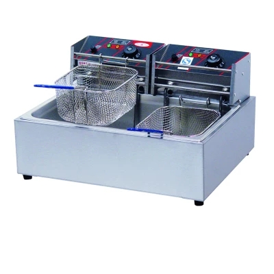 供應(yīng)新粵海EF-83單缸雙篩電炸爐商用 雞排油條油炸爐炸薯條商用