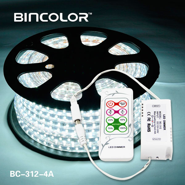 供應(yīng)12V燈帶調(diào)光器，調(diào)光器（BC-312-4A） LED調(diào)光器 繽彩LED調(diào)光器