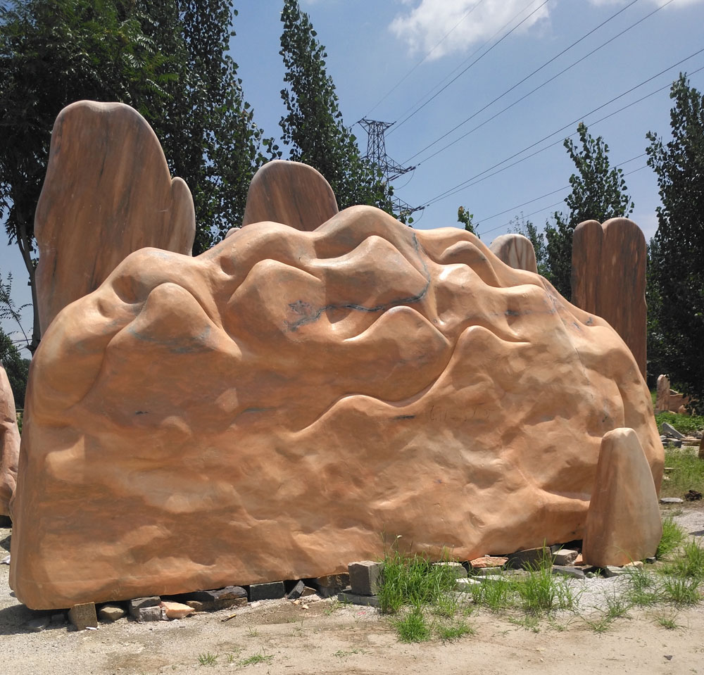 晚霞紅石雕壁畫(huà)