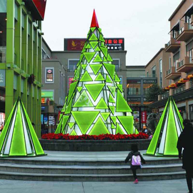 綠色亞克力圣誕樹2018新款大型圣誕樹 家庭創(chuàng)意圣誕裸樹節(jié)日室內(nèi)室外裝飾樹12米