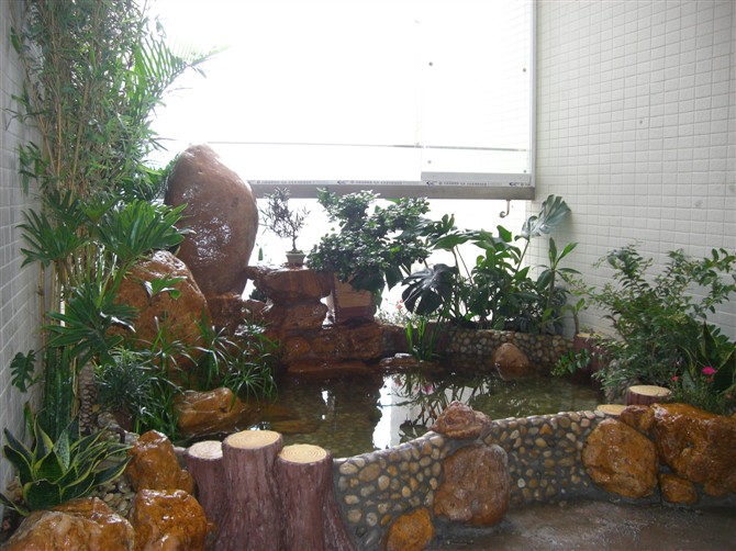 五行園林用心打造庭院假山魚池