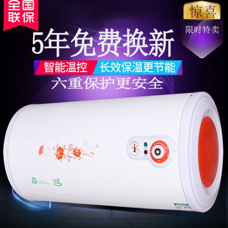 工廠批發(fā)儲(chǔ)水式電熱水器 家用節(jié)能40升50升熱水器