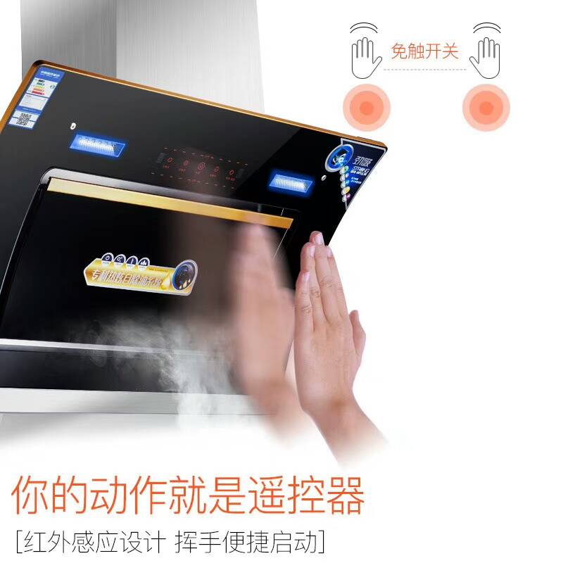 廠家直銷雙電機(jī)抽油煙機(jī) 體感側(cè)吸式油煙機(jī)