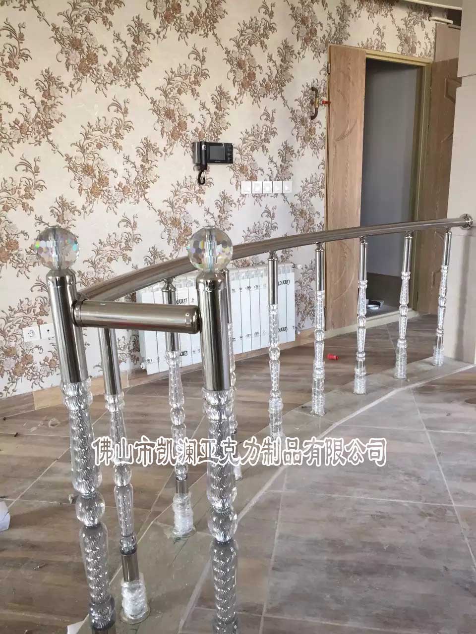 亞克力有機(jī)玻璃樓梯扶手立柱直銷豪華* 水晶羅馬柱 可定制