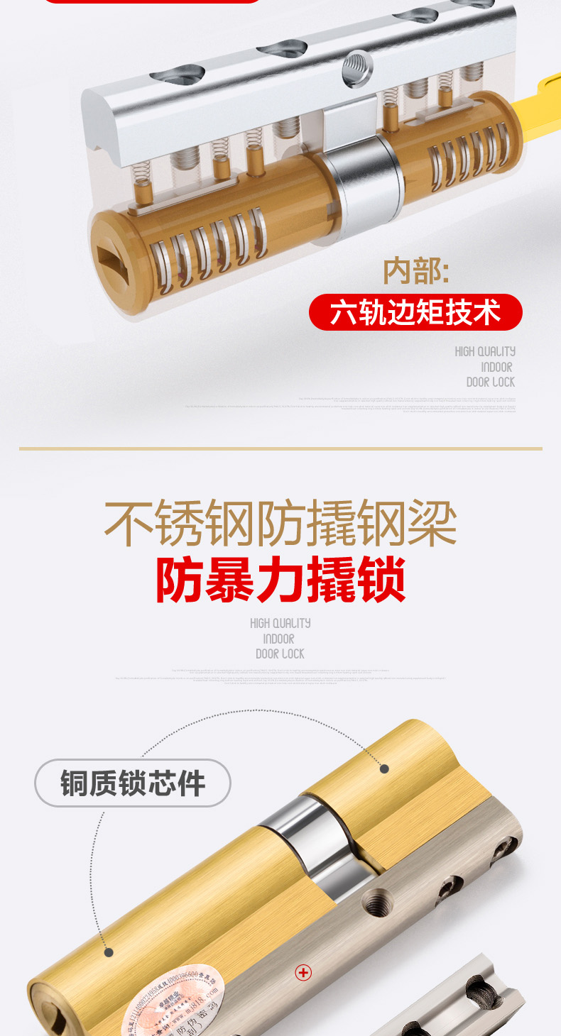 *超c級(jí)防盜鎖芯