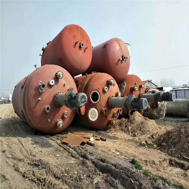 5000L九成新二手不銹鋼外盤管反應(yīng)釜