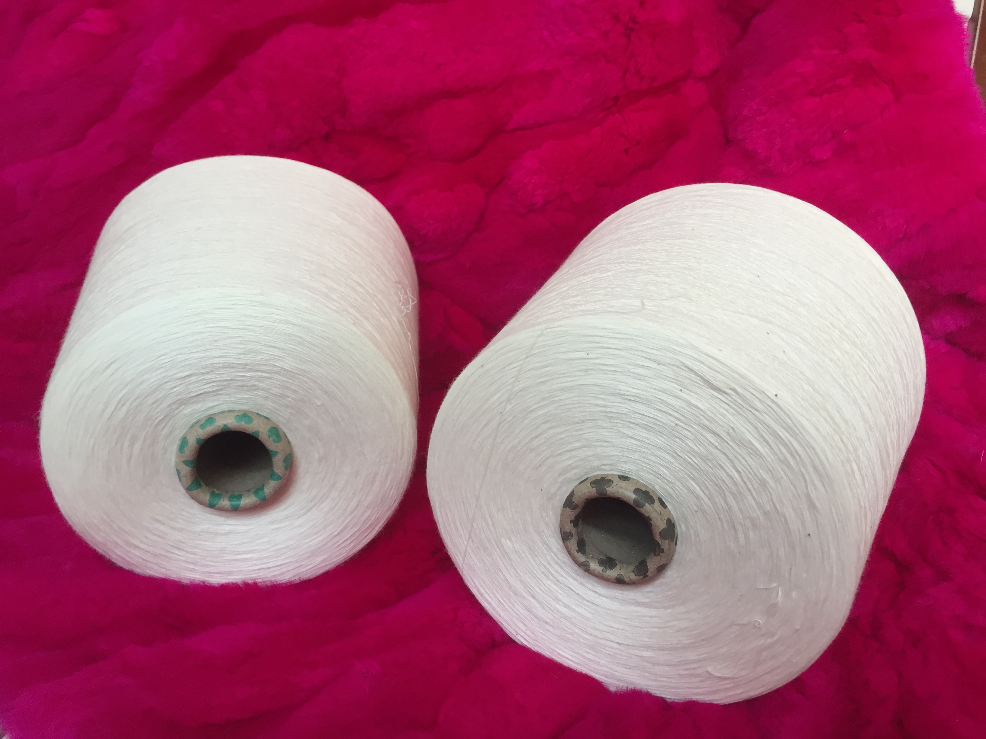 竹纖維精梳棉合股紗21支32支40支