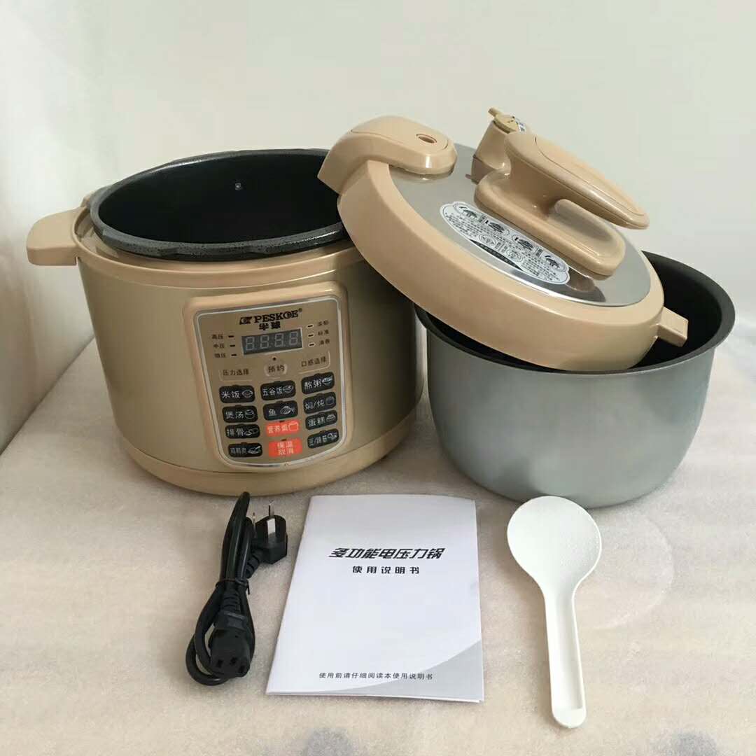 廠家批發(fā)家用5升電壓力鍋 智能壓力鍋一件代發(fā)