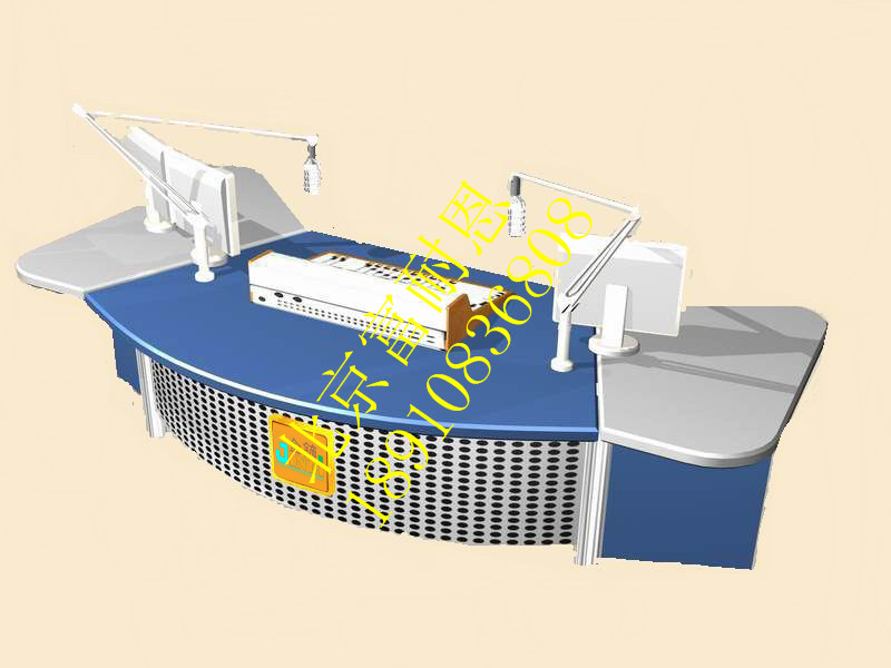 新聞播音桌 演播室訪談桌 演播桌廠家直銷