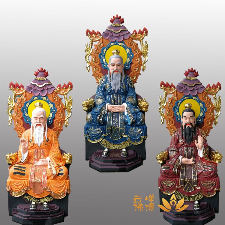 托塔天王李靖護(hù)法彩繪樹(shù)脂雕像價(jià)格 太白金星佛像 玉皇大帝神像