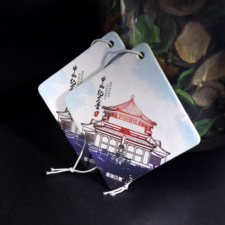 香味印集廣州市紀(jì)念型地標(biāo)中山紀(jì)念堂汽車香水香薰車載香片