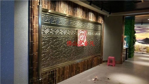 玉林仿古鋁板立體浮雕鏤空壁畫(huà) 會(huì)所裝飾酒店裝飾鋁板背景墻