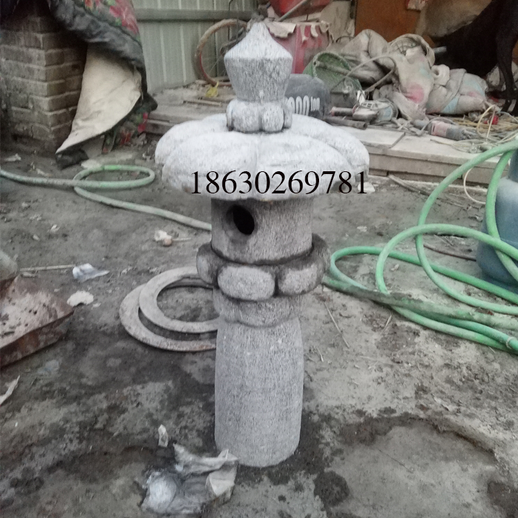 青石仿古石燈籠庭院草坪石燈擺件日式石燈籠