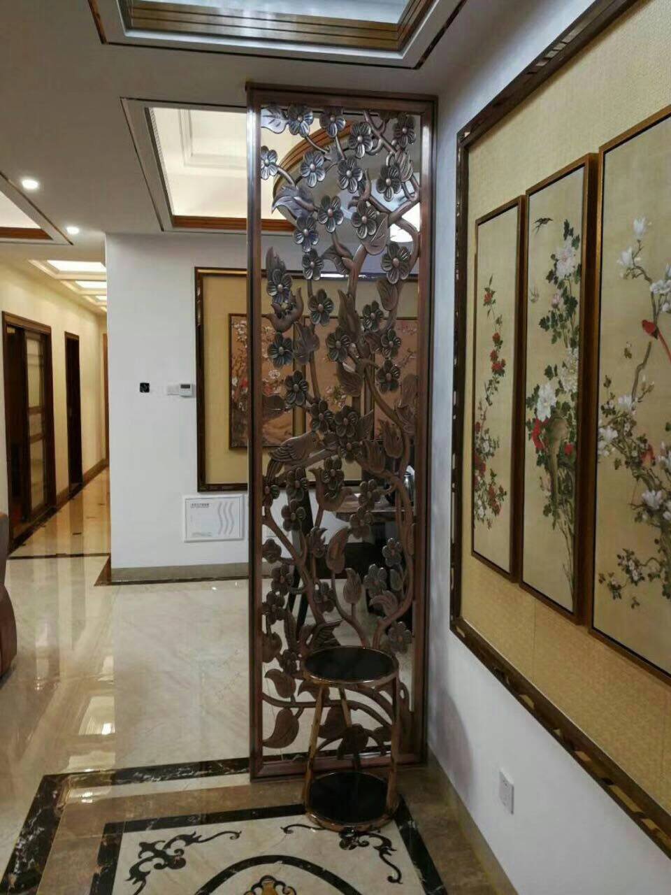 古典鏤空不銹鋼屏風(fēng) 金非凡設(shè)計(jì) 不銹鋼屏風(fēng)廠家 不銹鋼屏風(fēng)設(shè)計(jì)